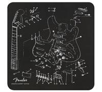 Fender Tapis de Souris carré au Design Exclusif et emblématique