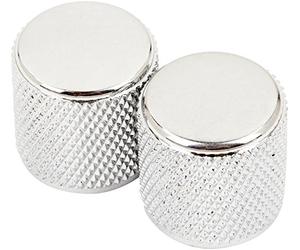 Fender Tele & Precision Bass Knurled Knobs Set Remplacement | Boutons knurlés d'origine Fender, compatibles Tele & Precision Bass, remplacement volume & tonalité, pièces authentiques