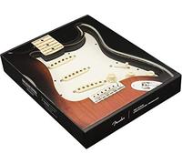 Fender Tex-Mex Pickguard Précâblé Stratocaster S/S/S Parchemin 11 Trous | Amélioration Stratocaster facile à installer, son blues texan, pré-câblée, plaque de protection parchemin 11 trous