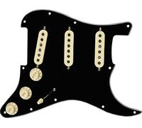 Fender Pickguard pré-câblé Stratocaster Tex‑Mex SSS Noir Très facile à installer