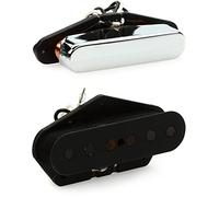 Fender Tex-Mex Tele Pickups, Jeu de deux micros Telecaster à Simples Bobinages, Idéal pour les Sons Clairs et Brillants ou pour la Robustesse Texane, Accessoires de Montage Inclus