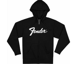Fender Transition Logo Zip Front Black M Hoodie