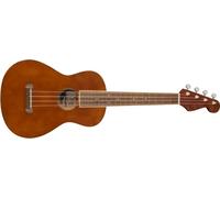 Fender Ukulélé Ténor Avalon pour Adultes et Enfants, Construction en Bois de Tilleul, Touche en Noyer, Tête de Guitare Fender Stratocaster Classique, Naturel