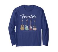 Fender Vintage Guitar Lineup Manche Longue, Unisexe pour Adultes, Bleu Marine, XL