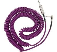 Fender Voodoo Child Câble Guitare Spiralé Jimi Hendrix Violet 9m | Câble spiralé pour instrument, prises jack 6,35 mm (1/4") style vintage, cuivre sans oxygène, droit/coudé