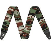 Fender Weighless Sangle Guitare Élastique Camo 2" | Sangle légère & élastique, largeur 5 cm, Woodland Camo, idéale guitares lourdes, réglable, scène & studio