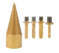 Fendeur de bois électrique : perceuse à bûches et outil à vis conique multifonction | robuste pour bûches, scierie et accessoire de jardin, outil puissant pour bûche