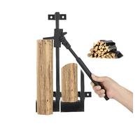 Fendeur de bûches mural manuel pour bois robuste pour cheminée, poêle ou camping pour une préparation efficace du bois de chauffage