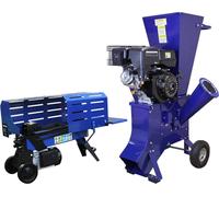 Fendeur de Bûches Électrique Lot Déchiqueteuse Rogneuse de Souche Coupe Bois G