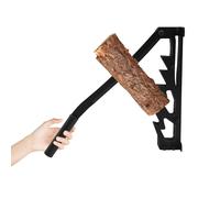 Fendeuse À Bûches Manuelle Fendeuse De Bois Murale, 43cm Fendeur Bûches Fonte Avec 2 Manches 180° Rotation, Pour Bois Tendre Sec Camping Barbecue Pique-Nique Noir 4,2kg Outil Jardin Extérieur