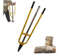 Fendeuse de bois de chauffage manuelle, outil de fendage de bûches portatif pour bois de chauffage, outil de fendage robuste avec poteau lisse, conception en arc triangulaire, pour cheminées(Small)