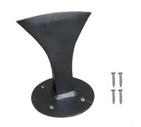 Fendeuse de bûches manuelle avec lame de protection revêtue de silicone et base en métal robuste pour la préparation du bois de chauffage à la maison et à l'extérieur (noir)