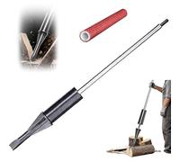 Fendeuse de bûches manuelle robuste avec poignée antidérapante, idéale pour une cheminée et une utilisation en extérieur