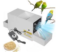 Fendeuse de coquille d'alimentation pour oiseaux, ventilateur à vitesse réglable pour le nettoyage des graines de perroquet, élimine les coquilles de son et les impuretés légères pour le millet et les