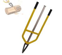 Fendeuse manuelle pour bois de chauffage, fendeuse de bûches à inertie portable avec poteau lisse, outil de fendage coulissant robuste, pour cheminées, camping, utilisation en extérieur