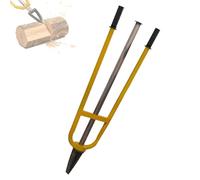 Fendeuse manuelle pour bois de chauffage, fendeuse de bûches à inertie portable avec poteau lisse, outil de fendage coulissant robuste, pour cheminées, camping et utilisation en extérieur
