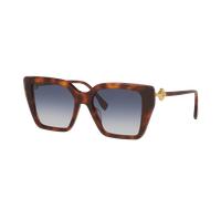 Fendi Femme Sunglass Ff Diamonds FE40161I - Couleur du Monture: Écaille de tortue Noir, Couleur de Lentille: Dégradé Bleu