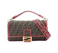 Fendi Vintage, Femme, Pre-owned, Brun, Taille: ONE Size Sac Baguette Zucca Monogram Vintage Pre-owned
