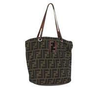 Fendi Vintage - Pre-owned Vintage Zucca Canvas Hand Bag - Femme - Pre-owned - Brun - Taille: ONE Size
