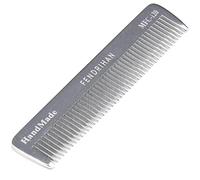 Fendrihan Peigne de barbier en métal robuste à dents fines (11,9 cm)