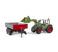 Fendt Vario 211 Avec Chargeur Frontal Et Remorque À Ridelle Vert TU