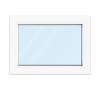 Fenêtre 70x50 cm, blanc, profilé en pvc aluplast IDEAL 4000, 1 vantail vitrage fixe, 700x500 mm, configuration personnalisée
