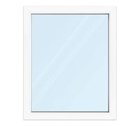 Fenêtre 90x110 cm, blanc, profilé en pvc aluplast IDEAL 4000, 1 vantail vitrage fixe, 900x1100 mm, configuration personnalisée