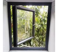 Fenêtre à battant à Cadre en Aluminium avec vitrage renforcé, mécanisme de Verrouillage pour Une sécurité Accrue, idéale pour l'accès au sous-Sol et Le Remplacement de fenêtres résidentielle