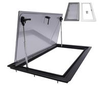 Fenêtre à Cassette pour Camping-Car/Caravane - Fenêtres latérales à charnières de Remplacement pour Fourgon aménagé/Mobil-Home - 70 x 40 cm