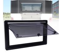 Fenêtre à Ouverture par poussée avec Rideau, Double Couche de Remplacement pour Camping-Car, Caravane et Fourgon aménagé, 750 x 450 mm, fenêtre de Sortie Durable pour Une Ventilation et Un s