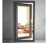 Fenêtre à suspension unique avec serrure pour plus de sécurité, idéale pour salle de bain, cave, maison mobile et abri de jardin