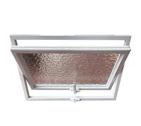 Fenêtre à vitrage pivotant à 360° avec Joint d'étanchéité, L 60 70 80 90 100 CM, fenêtre rectangulaire encastrée pour éclairage et Ventilation (Blanc, 80 x 40 cm / 31,5 x 15,79 po)