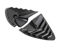 Fenêtre Arrière Aile Aileron Pour Seat Pour Leon 2008 - 2012 2 Pièces Stores Latéraux Arrière Voiture Autocollants Décoratifs Accessoires Protection Extérieure(Carbon fiber)