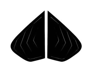 Fenêtre Arrière Aile Aileron Pour X6 Pour X6 Pour E71 Pour E72 2008-2014 Seulement Accessoires D'obturation ABS Persiennes Fenêtre Latérale Arrière Couvercle Pelle(Gloss Black)