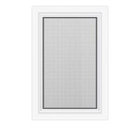 Fenêtre avec moustiquaire, blanc, profilé en pvc aluplast IDEAL 4000, oscillo-battante à gauche, 800x1200 mm, configuration personnalisée