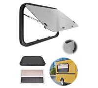 Fenêtre basculante 900 x 550 mm pour caravane, camping-car, avec store à 65°, avec moustiquaire pour camping-car, fenêtre latérale externe pour caravane, van