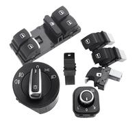 FenêTre Bouton Commutation Ensemble De 7 Interrupteurs De Lève-vitres Et De Phares Pour Vw Pour Golf Mk5 Mk6 Pour Jetta Pour Passat Pour Tiguan