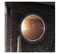 Fenêtre Circulaire pivotante décorative pour la Maison, hublot avec Cadre en Alliage d'aluminium et Verre Transparent, pour Plus d'intimité et Un Meilleur contrôle de la lumière (70 cm/27,6"
