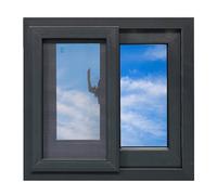Fenêtre coulissante avec écran - Verre trempé écoénergétique - Isolation thermique - Étanche - Pour maison, bureau, appartement, terrasse