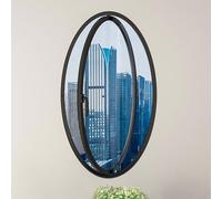 Fenêtre coulissante en aluminium, La Fenêtre Peut Pivoter À 360°, petite fenêtre domestique verrouillable, pour garage, maisonnette, décoration de pièce(Black,80 * 40cm/31 * 16in)
