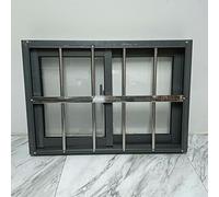 Fenêtre Coulissante En Aluminium Stores, Remplacement D'une Fenêtre Coulissante En Verre Trempé Teinté, Vitre En Verre Trempé Encastrée Pour Intérieur Et Extérieur(60 * 80cm/23.6 * 31.5in)