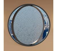 Fenêtre Coulissante Fenêtre En Verre Ondulée Avec Poignée,Hublot Rotatif Rond Pour Garage,Maisonnette,Décoration Pièce,Fenêtre De Toit Pour Camping-Car,Jardin,Café,Sous-Sol Black,60cm/23.6inch