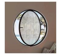 FenêTre Coulissante Fenêtres de hangar rondes rotatives à 360°, hublots en alliage d'aluminium et verre trempé rayé, fenêtre décorative de ventilation avec poignée(Black,50CM/19.7")