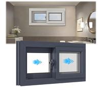 Fenêtre coulissante horizontale de rechange pour sous-sol 66 x 50,8 cm, 71 x 50,8 cm, 61 x 40,6 cm, 30 x 24 cm, 31 x 12 cm, en alliage d'aluminium pour maisons, salles de bains, abris de jardin
