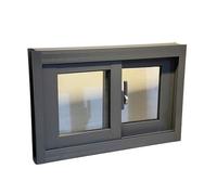 Fenêtre coulissante horizontale de sous-sol - Verre de sécurité verrouillable pour maison, salle de bain, poulailler, garage - Porte de service de rechange