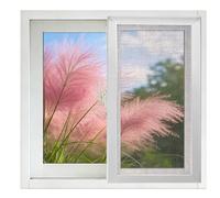 Fenêtre coulissante horizontale en alliage d'aluminium pour sous-sol et abri de jardin, écran de ventilation en verre trempé, facile à installer, 66 x 50,8 cm, blanc, idéal pour salle de bain et