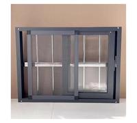 Fenêtre coulissante horizontale pour sous-sol, fenêtres de grange avec verre et écran, petite fenêtre verrouillable pour salle de bain, garage et loft
