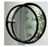 FenêTre Coulissante Hublot rond à 360° avec poignée verrouillable et verre trempé, pour chambre à coucher et cuisine(60cm/23.6in)