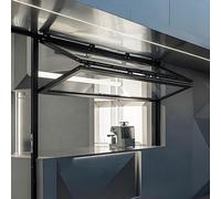 Fenêtre Coulissante Pliable avec Cadre en Aluminium, Film Anti-Soleil Et Gants Inclus, Fenêtre Personnalisable pour Maison Mobile avec Cadre Inférieur, Remplacement Facile(34x36in/86x91cm)