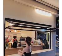 Fenêtre Coulissante Pliante En Alliage D'aluminium, Fenêtre De Service À Guillotine Double À Enroulement,Largeur Et Hauteur Personnalisables,pour Camion De Nourriture,Café, Restaurant